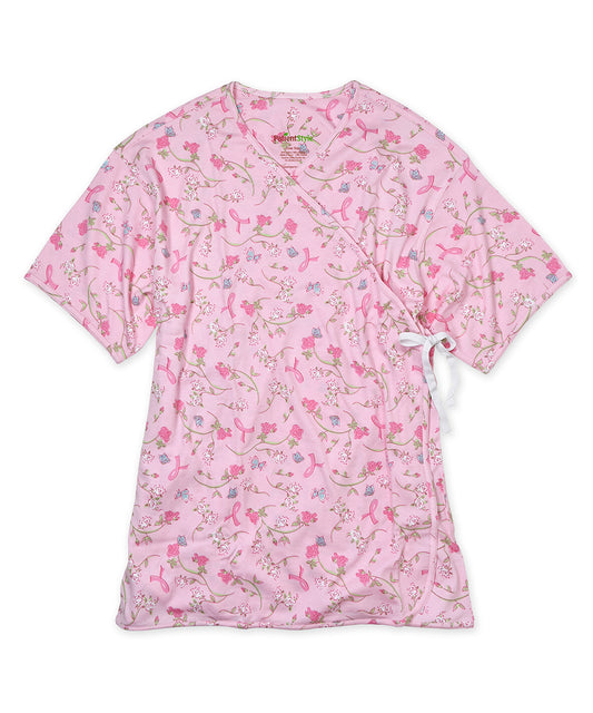 Mammography Gown Roses & Ribbons