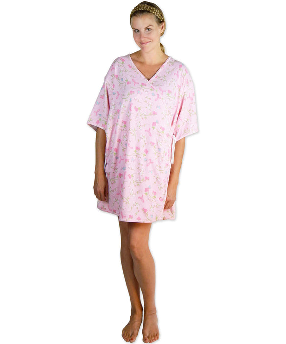 Mammography Gown Roses & Ribbons