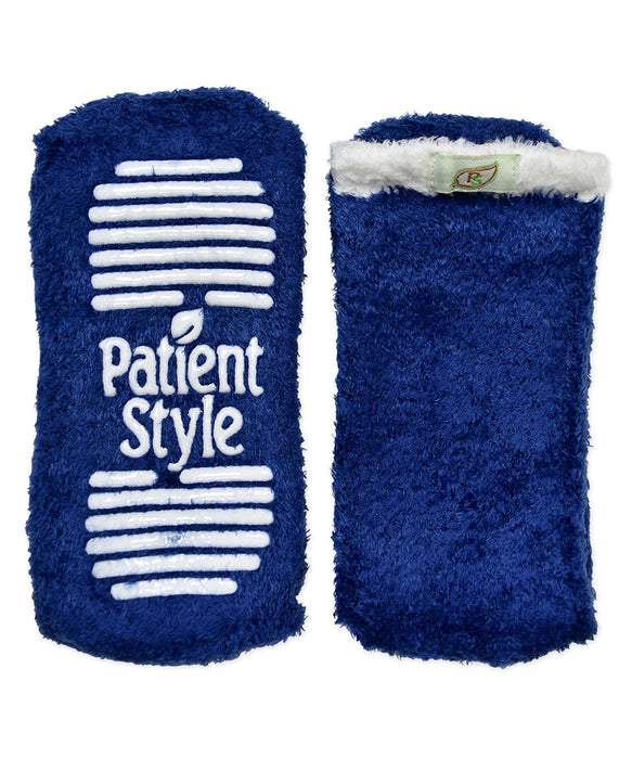 PatientStyle Slipper Socks - Navy 3-Pack